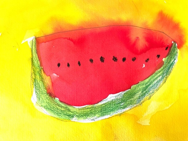 Tegning af vandmelon